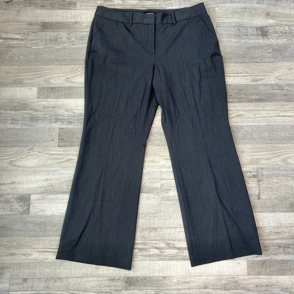 Liz Claiborne Grey Sophie Classic Wide Leg Work Pants Size 18 S18